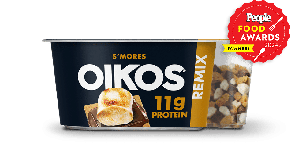 Oikos® Remix S'mores Flavored Nonfat Greek Yogurt with Mix-ins