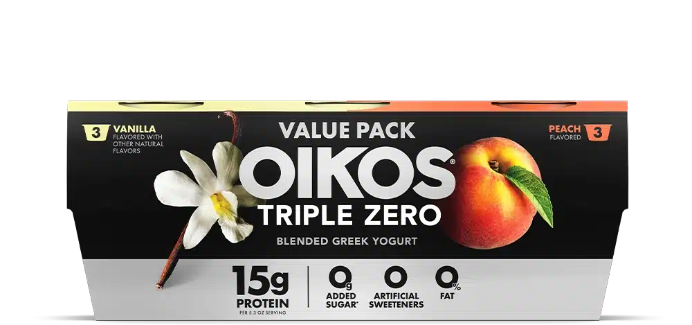 Vanilla Peach Value Pack - Oikos Triple Zero Greek Yogurt